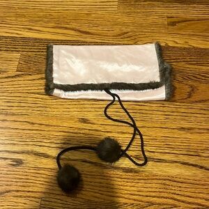 Gutzees Woman’s Satin Pink and Brown Lingerie Bag